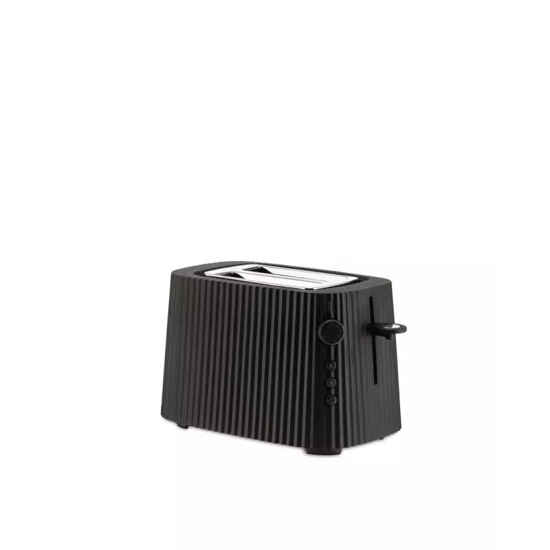 Skrudintuvas Alessi MDL08B Juodas — Plissé dizainas, 6 skrudinimo lygiai, bagel/atšildymas/pakaitinimas, 340×185×250 mm