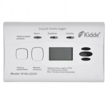 K10LLDCO Kidde anglies monoksido detektorius su LCD ekranu