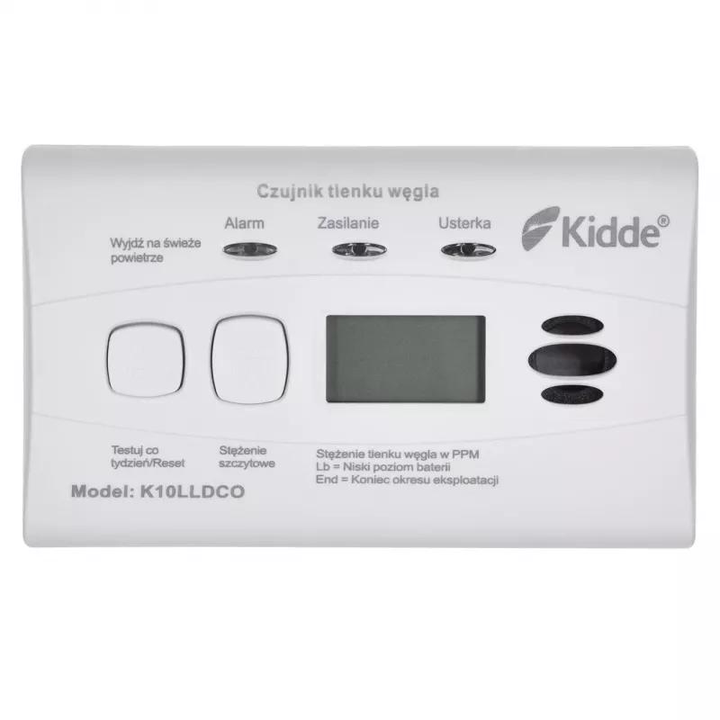 K10LLDCO Kidde anglies monoksido detektorius su LCD ekranu
