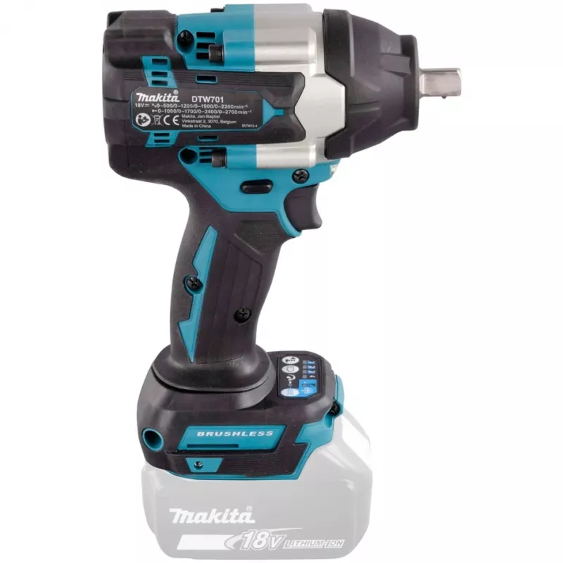 Makita DTW701Z akumuliatorinis suktuvas / smūginis veržliasukis 2700 sm/min Juoda, Mėlyna