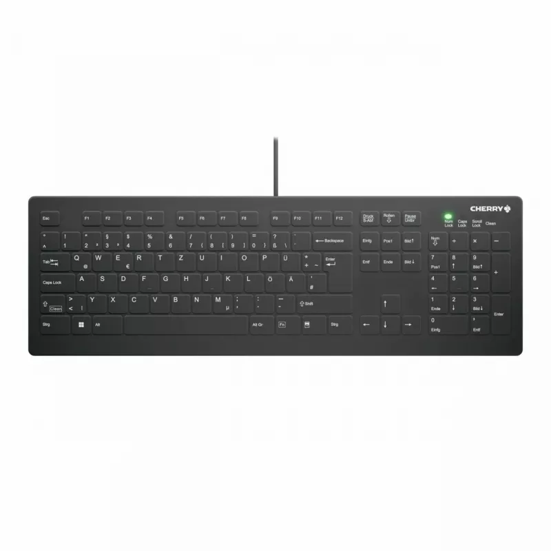 Medicininė klaviatūra CHERRY AK-C8112 USB QWERTZ vokiška juoda 105 klavišai