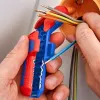 Nuėmimo įrankis Knipex ErgoStrip PV 16 95 03 PV kabeliams, reguliuojamas ribotuvas, ergonomiška rankena