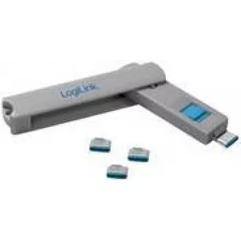 LOGILINK AU0052 USB-C prievado blokatorius 1 raktas ir 4 spynelės