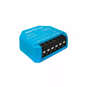 Dviejų kanalų DIN bėgio relės modulis Shelly 2L Gen3, Wi‑Fi/Bluetooth, 220–240V AC, 50Hz, plastikinis korpusas