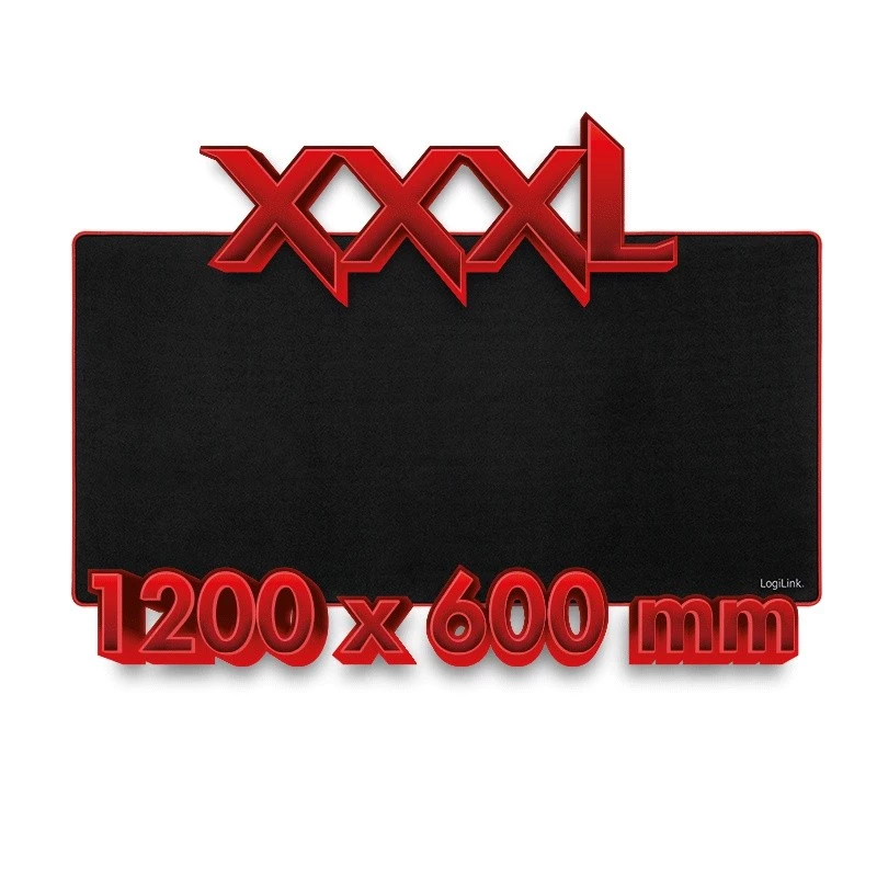 LogiLink XXXL žaidimų pelės kilimėlis, juodas