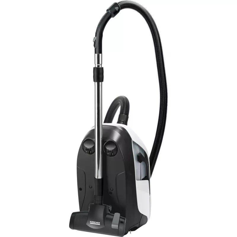 Cilindrinis dulkių siurblys Karcher DS 6 – sausas valymas, 650 W, 2 l talpa, HEPA 13, 10,2 m spindulys, teleskopinis vamzdis