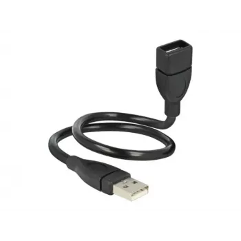 USB ilginimo kabelis DeLOCK 35 cm USB 2.0 83498 juodas