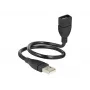 USB ilginimo kabelis DeLOCK 35 cm USB 2.0 83498 juodas