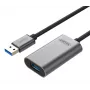 Unitek Y-3005 USB 3.0 aktyvus ilginimo kabelis, 10 m, aliuminis