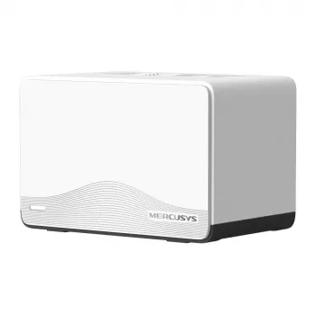 Tinklo sistema MERCUSYS Halo H27BE (3 vnt.) Dviejų juostų 2,4/5 GHz Wi‑Fi 6, 3568 Mb/s, 3x LAN prievadai, vidinės antenos, balta