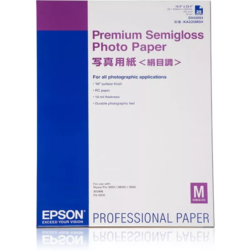 Epson Premium Semigloss fotopopierius, DIN A2, 250 g/m², 25 lapų