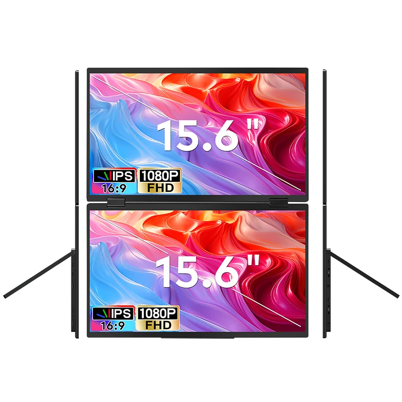 Extralink Smart Life Ultralekkie 15.6 2-EKRANŲ Monitorius Nešiojamiesiems Kompiuteriams T01