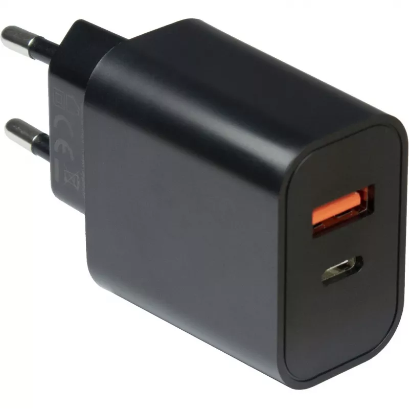 Inter-Tech PD-2120 20W PD ir QC 3.0 greitasis įkroviklis juodas