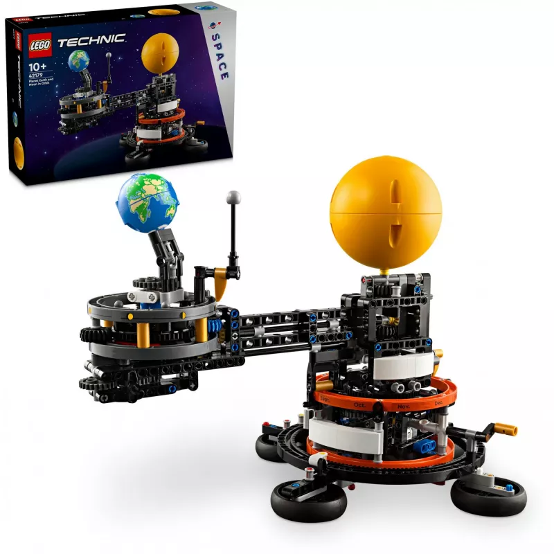 LEGO Technic Planeta Žemė ir Mėnulis Orbitoje Kosminis Žaidimų Rinkinys Vaikams Nuo 10 Metų Saulės Sistema Konstruktorius su Planetomis