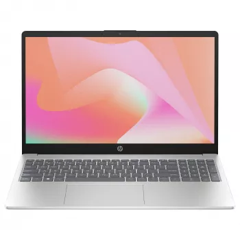 HP 15-fd0068ng nešiojamasis kompiuteris, Intel Core 5 120U/16GB/1TB SSD/FreeDOS, sidabrinis