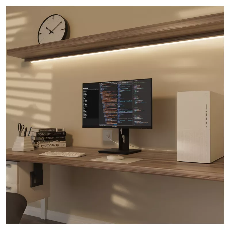 JAPANNEXT 4K UHD Monitor 60,45 cm (23,8 inch) 3840x2160 pikselių, IPS skydelis, 8 ms, 60 Hz, AMD FreeSync, HDMI, DisplayPort (JN-IPS2380UHDR-C65W-HSP)