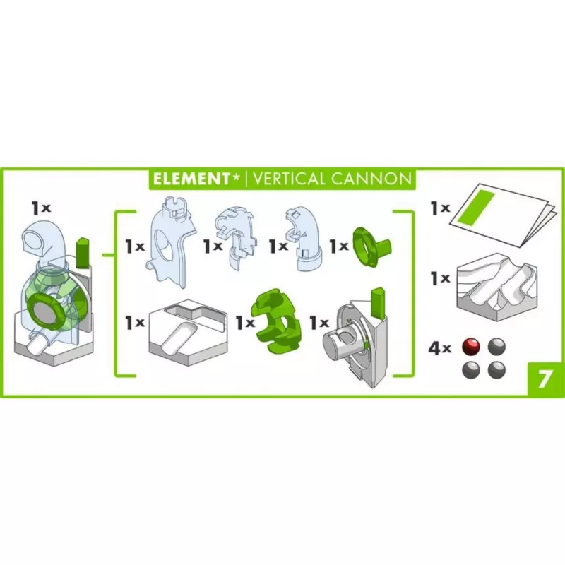 Ravensburger GraviTrax Element Vertikalus Patrankos Takelio Priedas (27465) marmurinių takelių sistemoms
