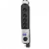 Apsauginis filtras Qoltec 50172 Juodas 6 AC lizdai 230V 5m