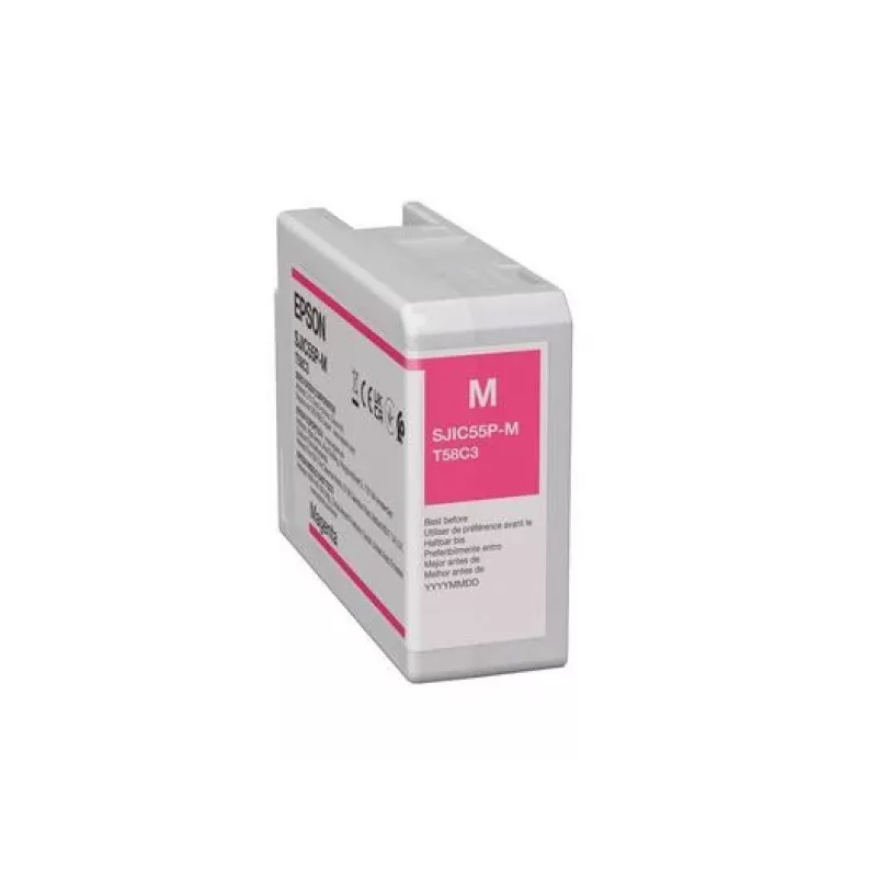Rašalo kasetė Epson SJIC55(M) ColorWorks CW-D6500/D6000, purpurinė