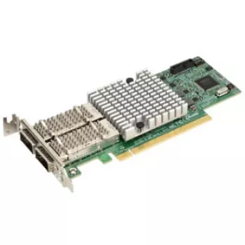 Supermicro tinklo plokštė dviejų prievadų QSFP28 100Gbit LP CX-4 EN AOC-S100G-M2C Single