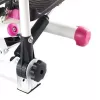 Pink diagonal stepper with movable arms and cables HMS S3085