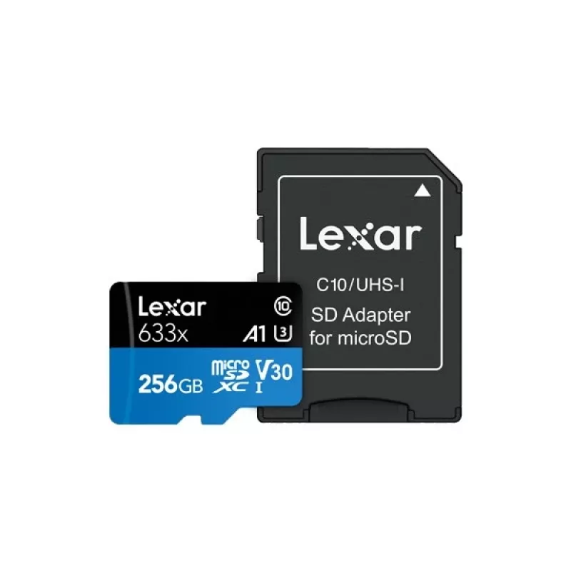 Lexar 633x 256 GB MicroSDXC UHS-I Class 10 atminties kortelė