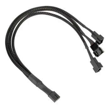 PWM ventiliatorių šakotuvas Kolink PGW-AC-KOL-112 — 1 į 3, 35 cm pintas, juodas