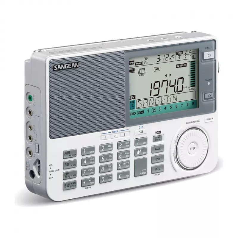 Nešiojamas radijo imtuvas Sangean ATS-909 X2 baltas – AM FM SW skaitmeninis derinimas