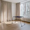 Džiovinimo stovas VILEDA Infinity Flex Ultimate Telescopic — juodas, dengtas aliuminis, 30 m džiovinimo erdvė, sulankstomas, su ratukais