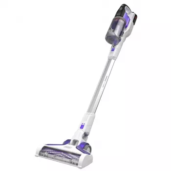 Black & Decker BHFEV1825CP 2-in-1 belaidis siurblys/elektrinis šluotražis, 18 V, 2,5 Ah, be maišelio, baltas