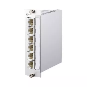 METZ CONNECT BTR E-DAT C6A 6x8 paviršinis skirstomasis blokas - modulinis įvadas - anoduotas aliuminis - 6 prievadai (130857C-E)