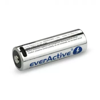 Li-ion akumuliatorius 18500 3,7V 2100mAh su USB-C jungtimi Everactive EV18500-21M
