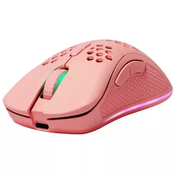 Deltaco GAM-120-P belaidė žaidimų pelė, rožinė, 4800 DPI