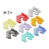 Laikiklis RJ45 kištuko fiksatoriui DeLOCK 86420, įvairių spalvų, 16 vnt.