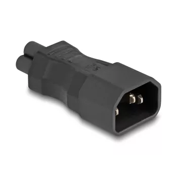 DeLOCK tinklo adapteris IEC 60320 C14 į C5 kištukinis lizdas 2,5 A tiesus juodas