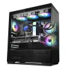 Korpusas ZALMAN CHRONIX V2 Mid Tower ARGB ventiliatoriai x3 juodas