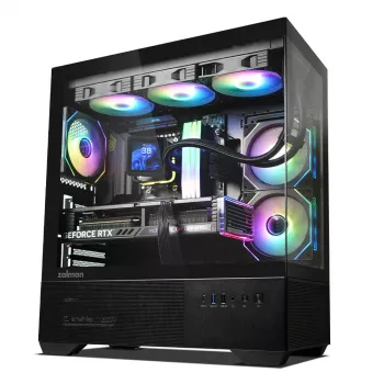 Korpusas ZALMAN CHRONIX V2 Mid Tower ARGB ventiliatoriai x3 juodas