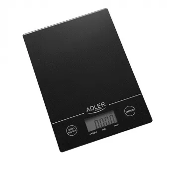 Adler AD 3138 b Mechaninės virtuvinės svarstyklės, juodos, stačiakampės
