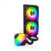 Vandens aušintuvas CPU Montech Hyper Flow ARGB 240 mm, juodas