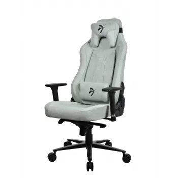 Žaidimų kėdė Arozzi Vernazza SoftFabric Pearl Green – ergonominė sėdynė su minkštu audiniu