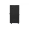 Spintos stovas 19 inch 27U 600x800 mm, perforuotos durelės su LCD ekranu (plokščias paketas)