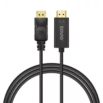 Kabelis DisplayPort į HDMI 1,5 m, CL-183 Savio SAVKABELCL-183