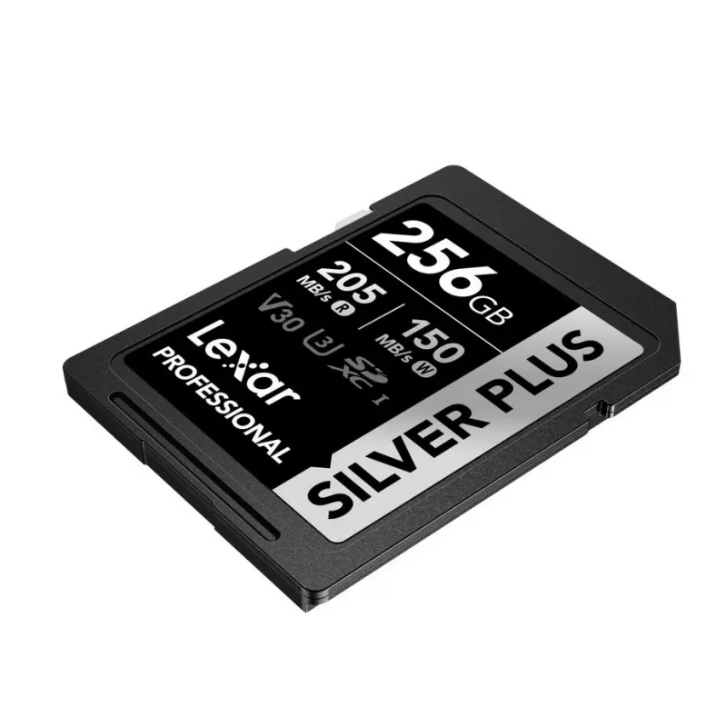 Lexar 256GB SDXC UHS-I Silver Plus atminties kortelė