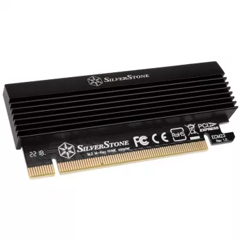 M.2 NVMe / SATA SSD adapteris į PCIe x4 su aušintuvu SILVERSTONE SST-ECM23