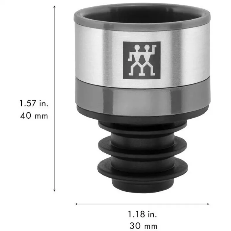 Vyno konservavimo pompa ZWILLING Fresh & Save 36802-000-0 — pilka, plastikas, 40 mm aukštis, 3 cm skersmuo