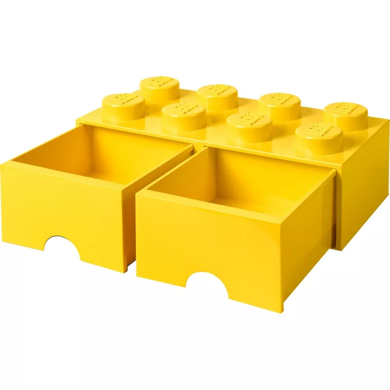 LEGO Drawer Brick 8 – geltonas (modelis 40061732) laikymo stalčius kaladėlėms ir smulkioms detalėms