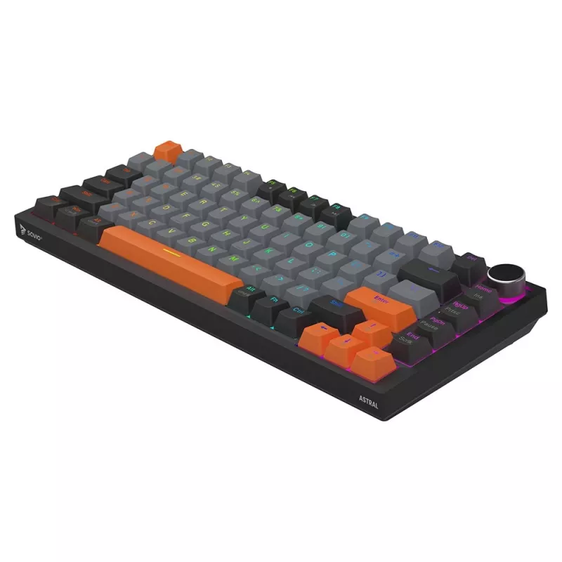 Savio ASTRAL BLACK JADE 3 COLOURS klaviatūra žaidimams USB QWERTY US International