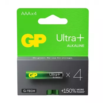 Šarminės baterijos LR03 /AAA GP ULTRA+ 4 vnt.
