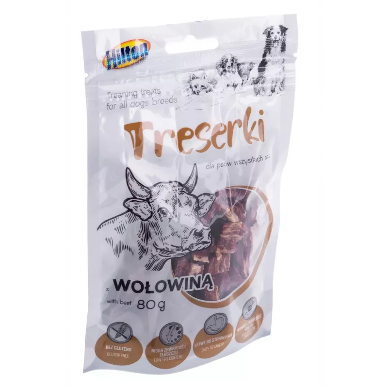 Šunų dresūros skanėstai Hilton Treaning treats Beef 80 g