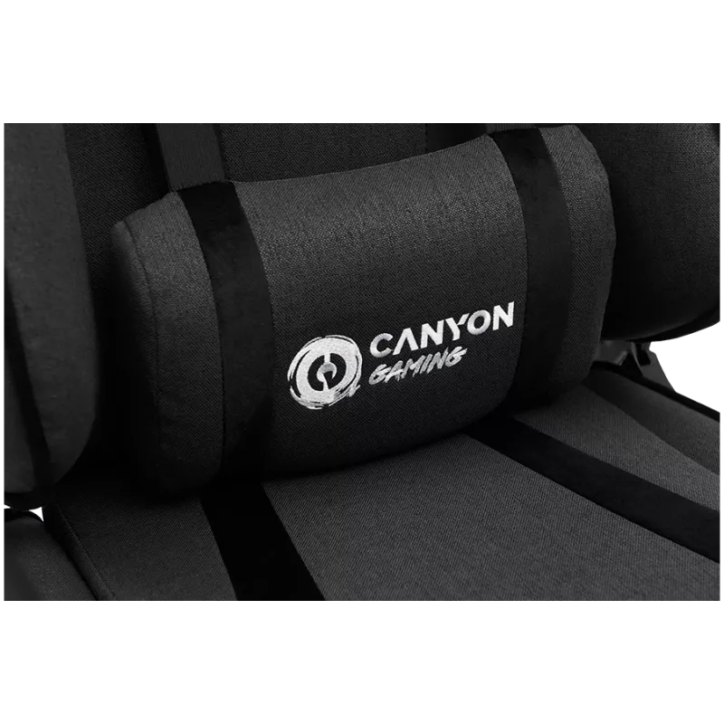 CANYON Crest FCH01 – žaidimų kėdė su audinio apmušalais pilka